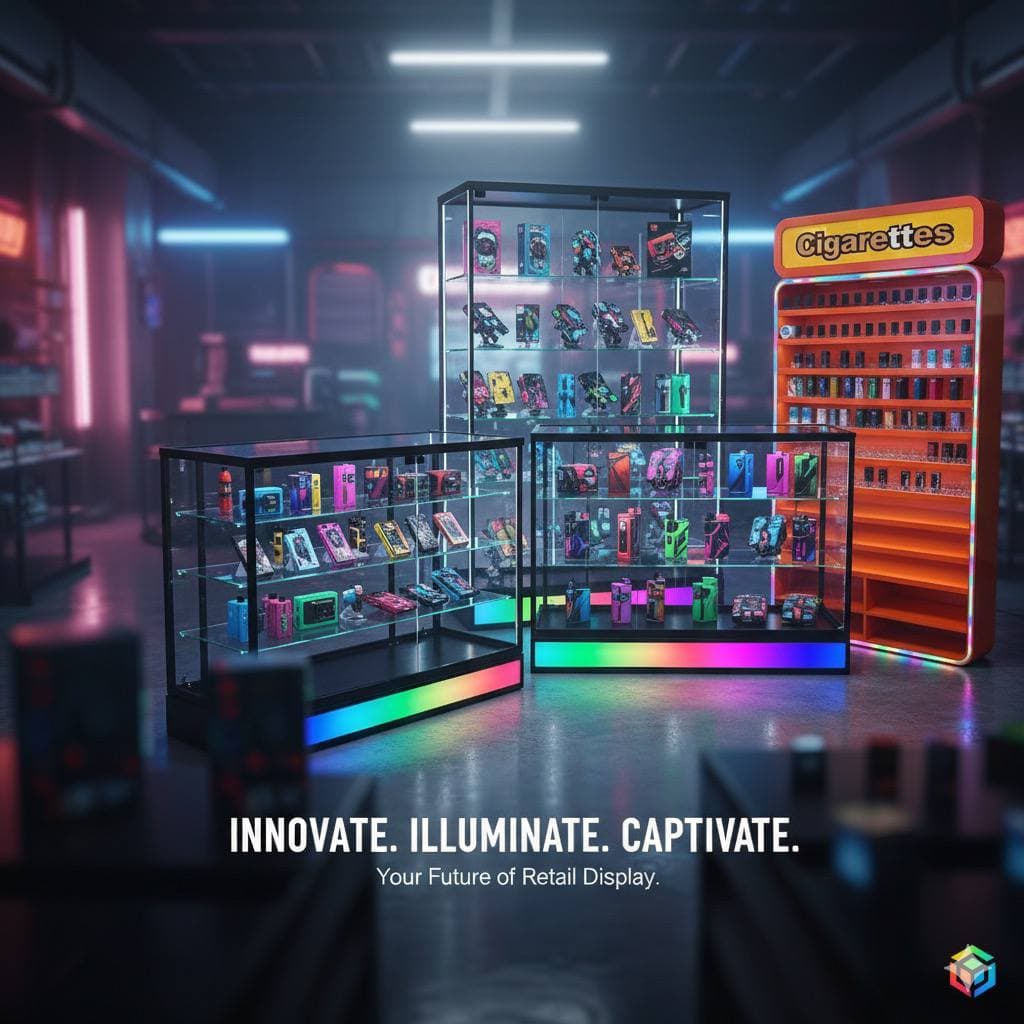 Innovate. Illuminate. Captivate. Retail display showcases